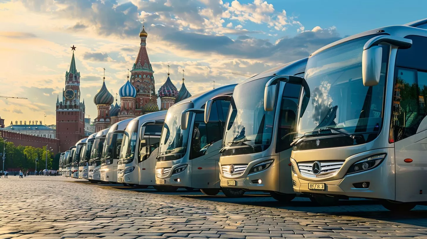 Аренда автобусов <br />
в Москве и Московской <br />
области